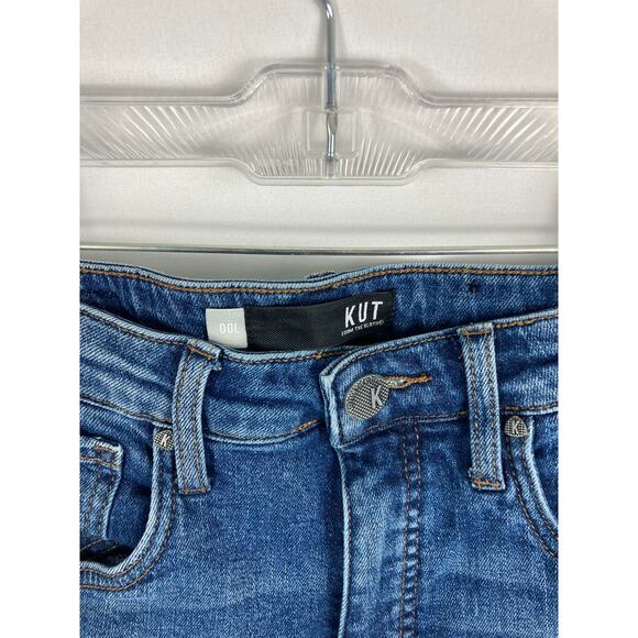 Kut from the Kloth Elizabeth Fab Ab Ankle Straight Leg High Rise Jean Size 00L - Picture 5 of 7
